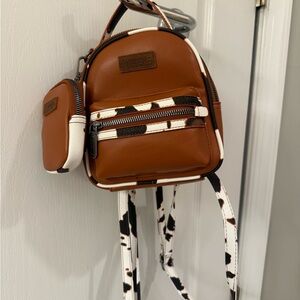 Wrangler Cow Print Mini-Bookbag